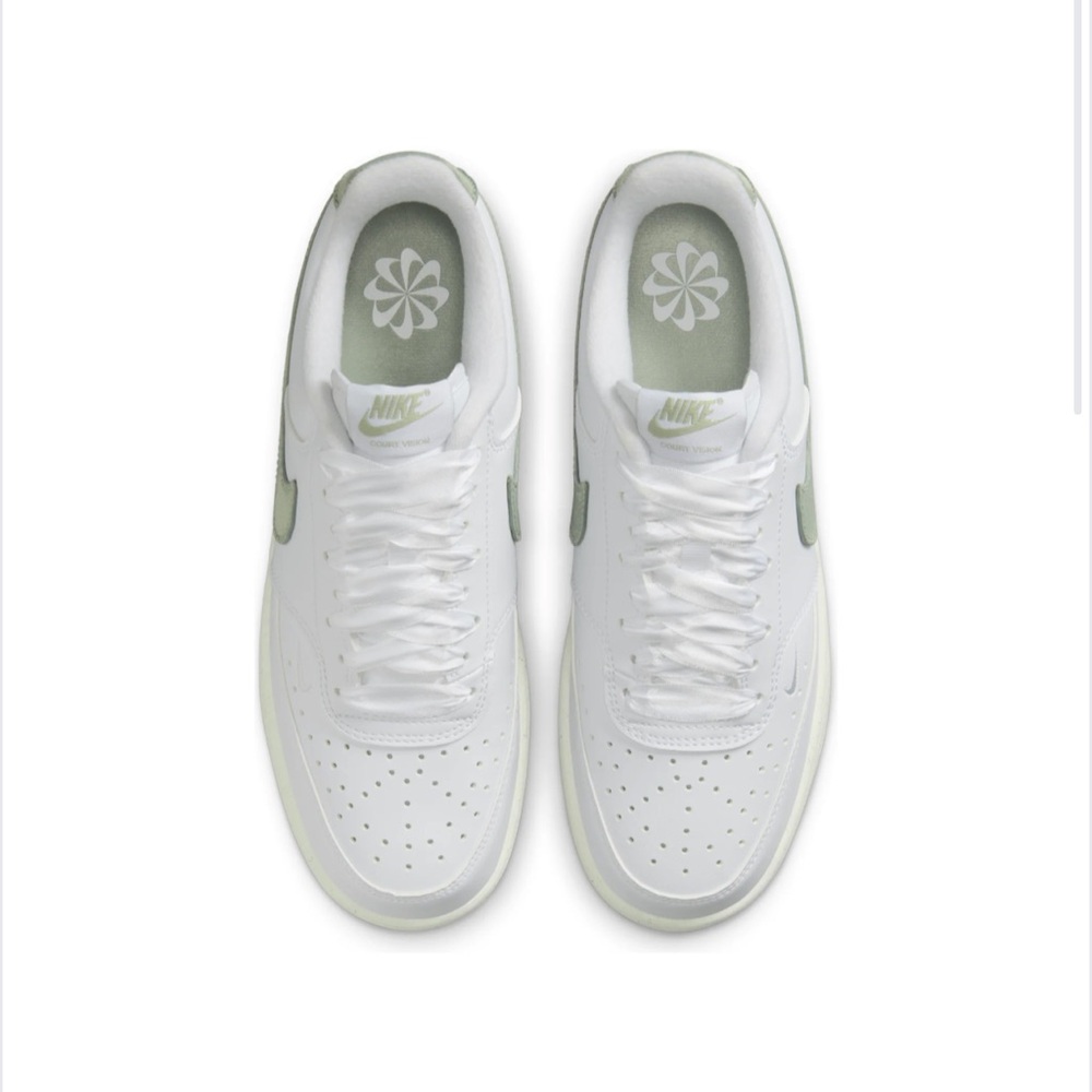 Nike court vision low next nature white sail jade horizon women's - Picture 2 of 9